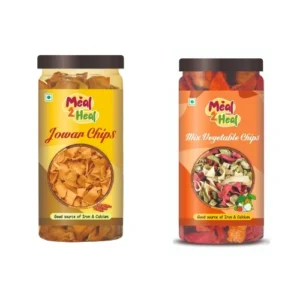 Jowar Chips & Mix Vegetable Chips (2-in-1 Healthy Crunch Pack)