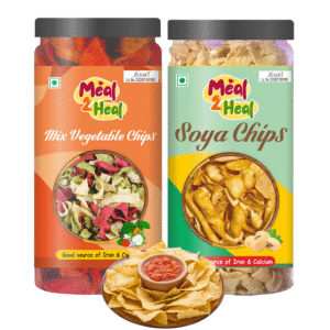 Mix Vegetable Chips & Soya Chips (Roasted Clean Crunch Duo)