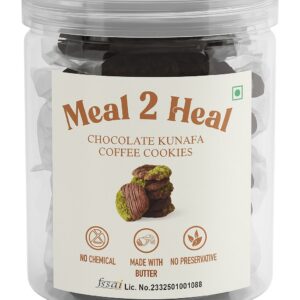 Chocolate Kunafa Coffee Cookies