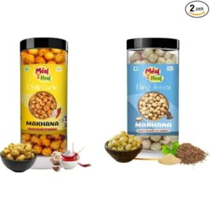 Chilli Garlic Makhana & Hing Jeera Makhana (Flavour Fusion Pack)